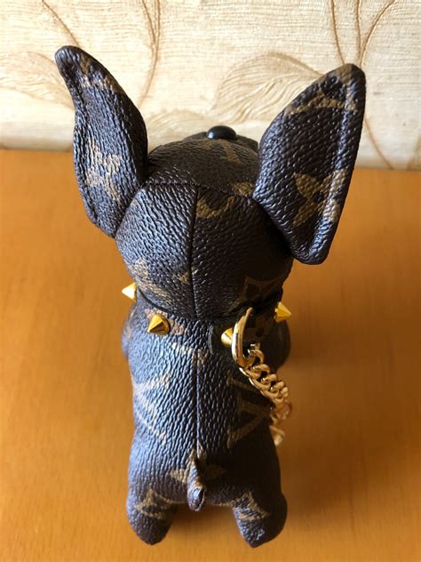 lv french bulldog keychain|louis vuitton key lanyard.